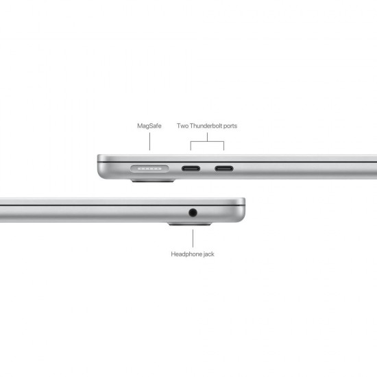 13-inch MacBook Air (Base Config: M3 chip with 8-core CPU and 10-core GPU, 16GB, 512GB SSD - Silver)