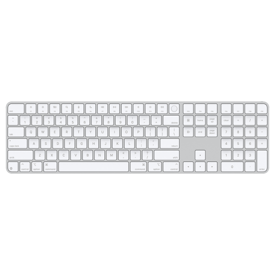 Magic Keyboard with Touch ID and Numeric Keypad for Mac models with Apple silicon - US English - White Keys